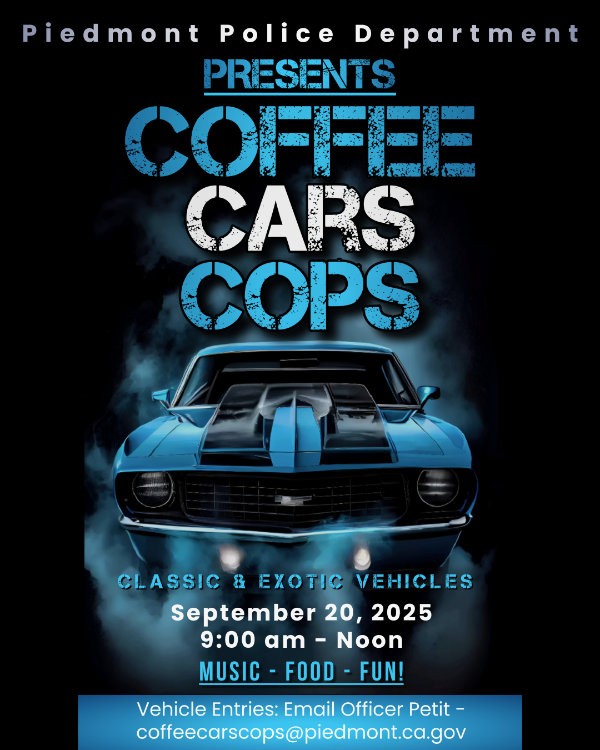 Coffee, Cars & Cops is back!